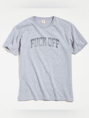 Urban Outfitters F Off Grey Tee